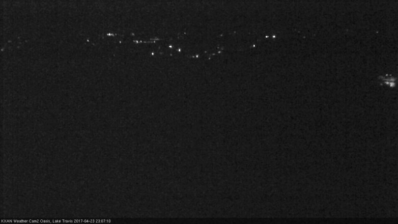Lake Travis webcam, April 23, 2017 10:15 PM CT