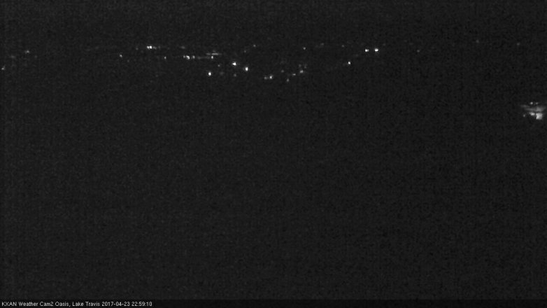 Lake Travis webcam, April 23, 2017 10:25 PM CT