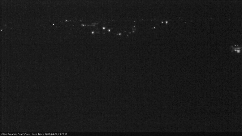 Lake Travis webcam, April 23, 2017 10:35 PM CT