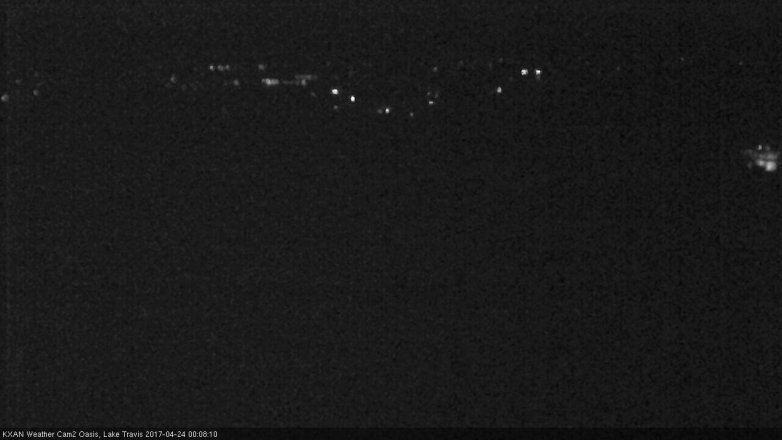 Lake Travis webcam, April 23, 2017 11:15 PM CT