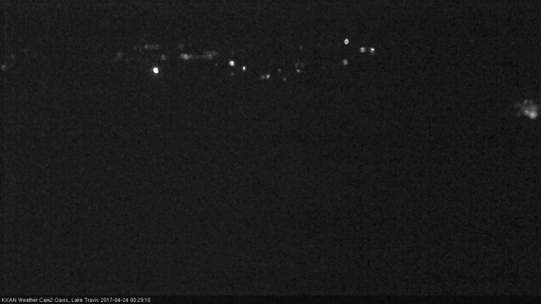 Lake Travis webcam, April 23, 2017 11:45 PM CT