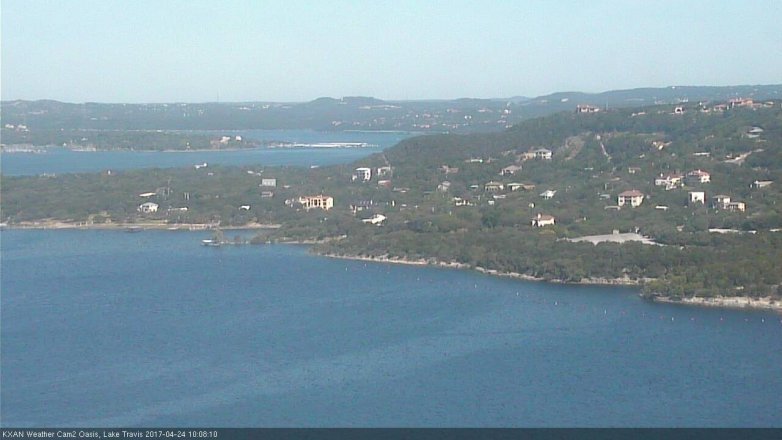 Lake Travis webcam, April 24, 2017 9:20 AM CT