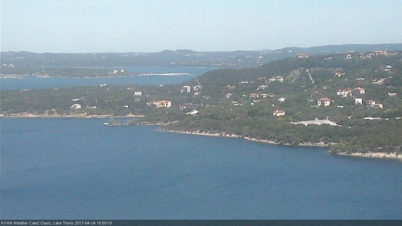 Lake Travis webcam, April 24, 2017 10:10 AM CT