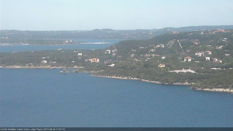 Lake Travis webcam, April 24, 2017 10:15 AM CT