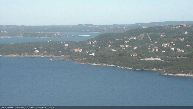 Lake Travis webcam, April 24, 2017 10:40 AM CT