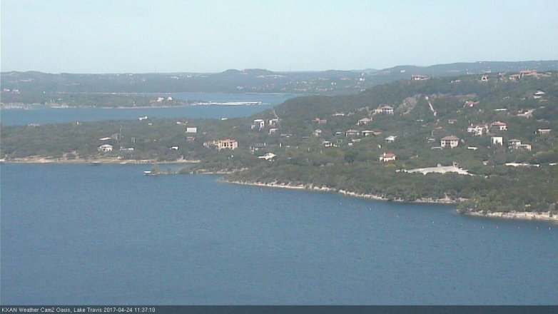 Lake Travis webcam, April 24, 2017 11:05 AM CT