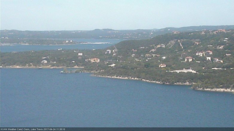 Lake Travis webcam, April 24, 2017 11:10 AM CT