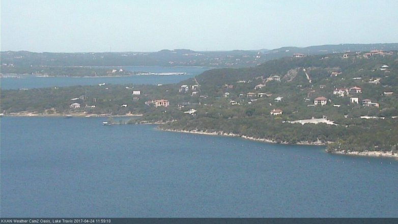 Lake Travis webcam, April 24, 2017 11:15 AM CT
