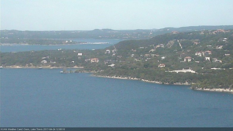 Lake Travis webcam, April 24, 2017 11:40 AM CT