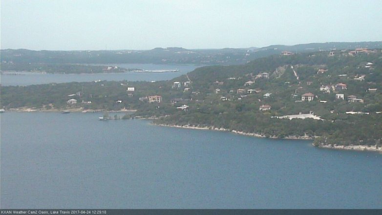 Lake Travis webcam, April 24, 2017 11:45 AM CT