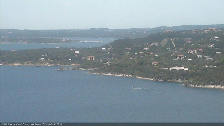 Lake Travis webcam, April 24, 2017 12:20 PM CT
