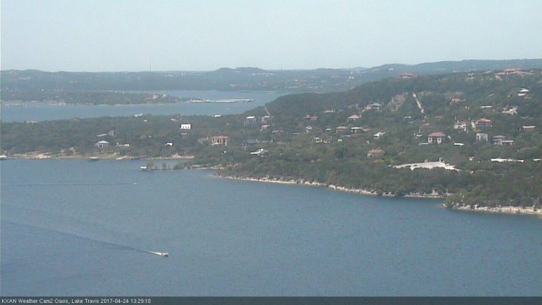 Lake Travis webcam, April 24, 2017 12:50 PM CT