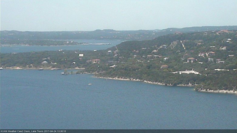 Lake Travis webcam, April 24, 2017 1:05 PM CT