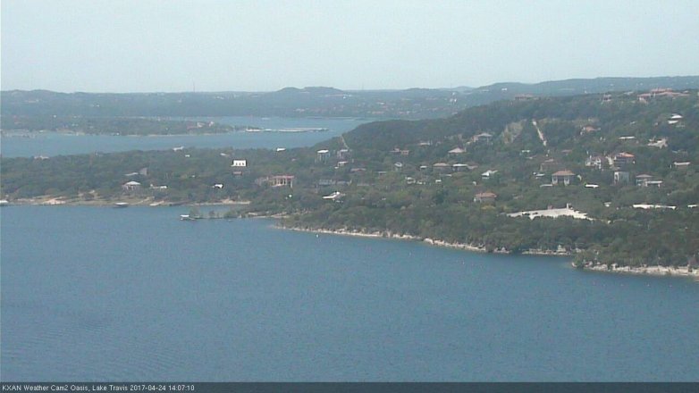 Lake Travis webcam, April 24, 2017 1:15 PM CT