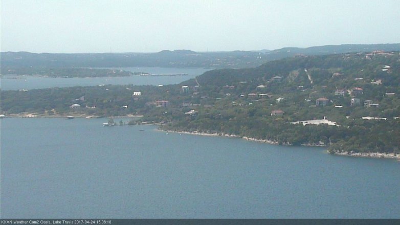 Lake Travis webcam, April 24, 2017 2:30 PM CT