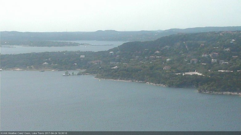 Lake Travis webcam, April 24, 2017 3:45 PM CT
