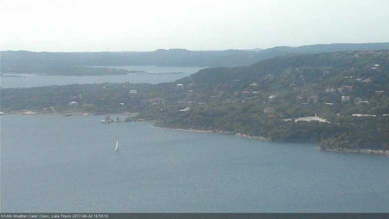 Lake Travis webcam, April 24, 2017 4:05 PM CT