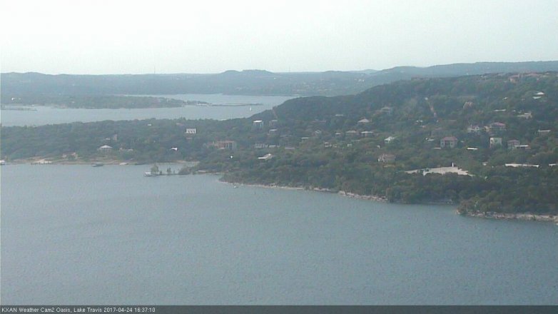 Lake Travis webcam, April 24, 2017 4:10 PM CT
