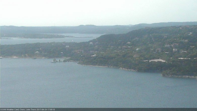 Lake Travis webcam, April 24, 2017 4:25 PM CT