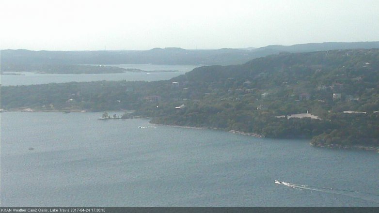 Lake Travis webcam, April 24, 2017 5:05 PM CT