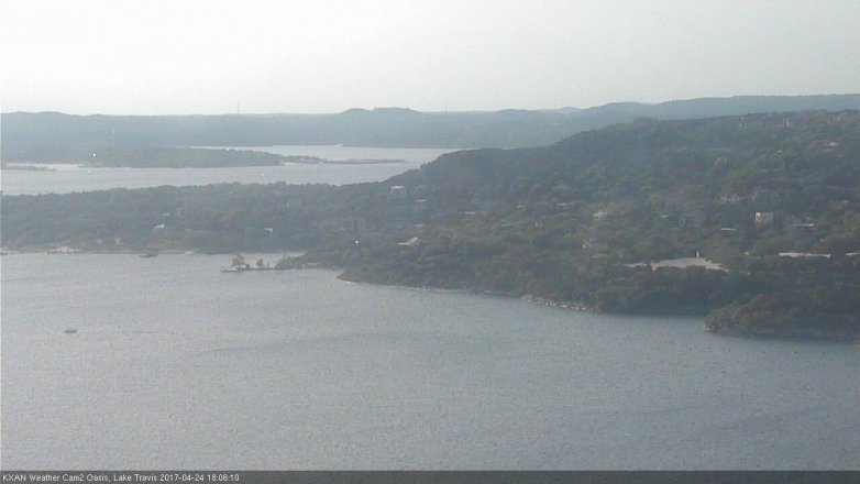 Lake Travis webcam, April 24, 2017 5:15 PM CT