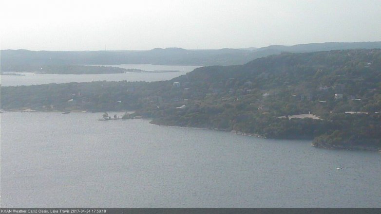 Lake Travis webcam, April 24, 2017 5:25 PM CT