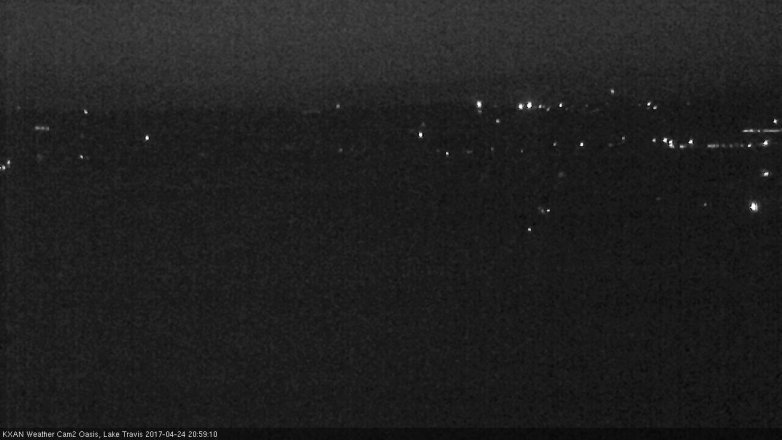 Lake Travis webcam, April 24, 2017 8:25 PM CT
