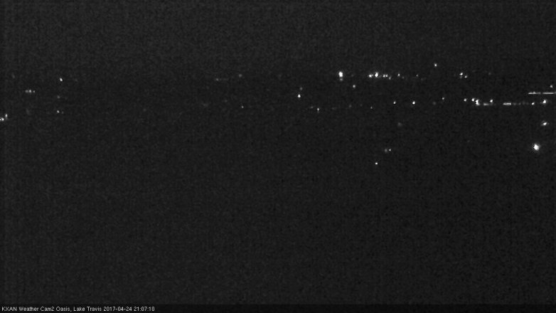 Lake Travis webcam, April 24, 2017 8:30 PM CT