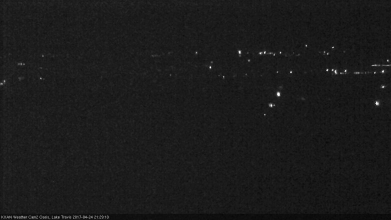 Lake Travis webcam, April 24, 2017 8:55 PM CT