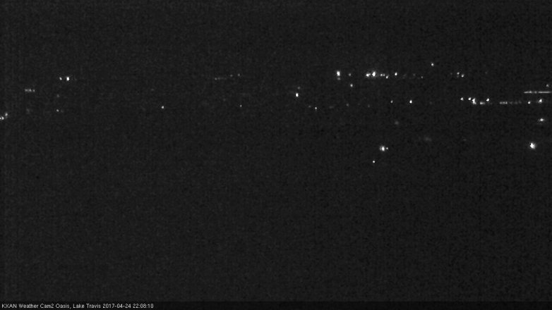 Lake Travis webcam, April 24, 2017 9:25 PM CT