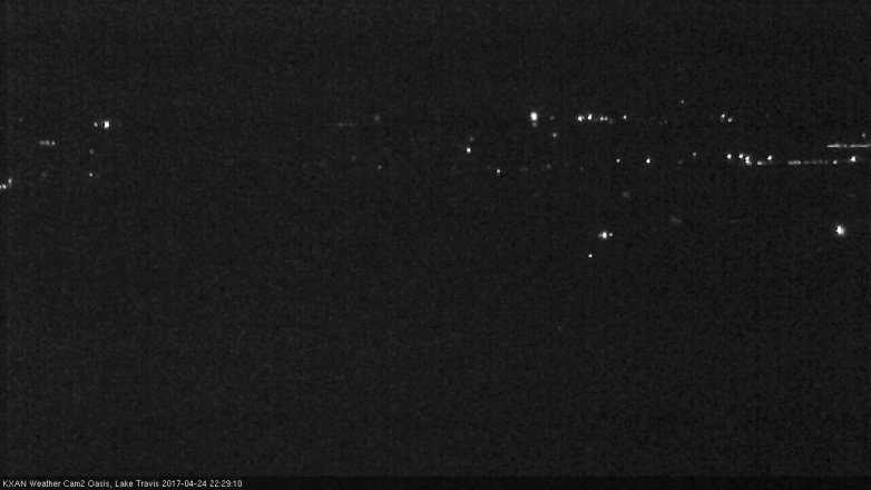 Lake Travis webcam, April 24, 2017 9:55 PM CT