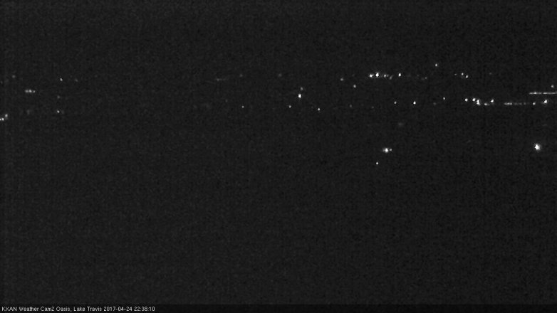 Lake Travis webcam, April 24, 2017 10:05 PM CT