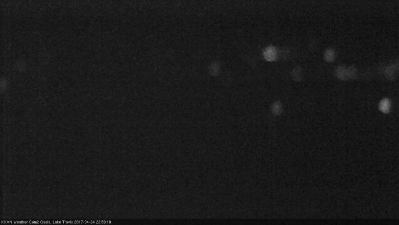 Lake Travis webcam, April 24, 2017 10:15 PM CT