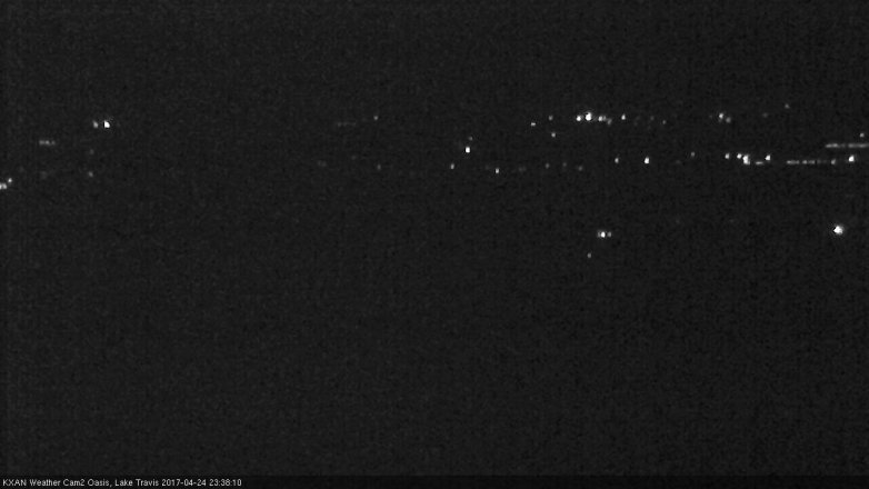Lake Travis webcam, April 24, 2017 11:05 PM CT