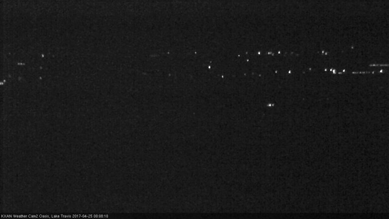 Lake Travis webcam, April 24, 2017 11:25 PM CT