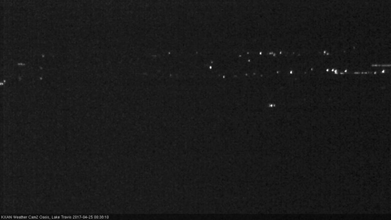 Lake Travis webcam, April 24, 2017 11:45 PM CT