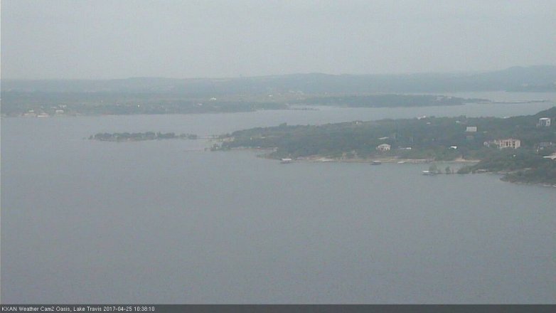 Lake Travis webcam, April 25, 2017 9:55 AM CT