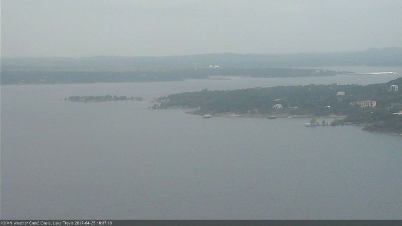 Lake Travis webcam, April 25, 2017 10:05 AM CT