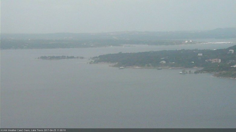 Lake Travis webcam, April 25, 2017 10:15 AM CT