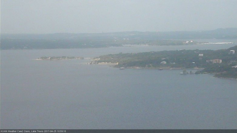Lake Travis webcam, April 25, 2017 10:30 AM CT