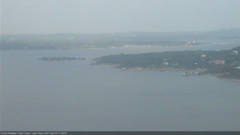 Lake Travis webcam, April 25, 2017 10:40 AM CT