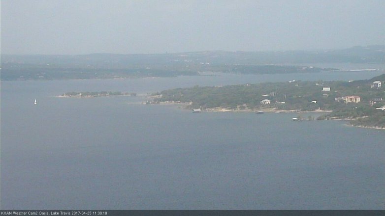 Lake Travis webcam, April 25, 2017 10:55 AM CT