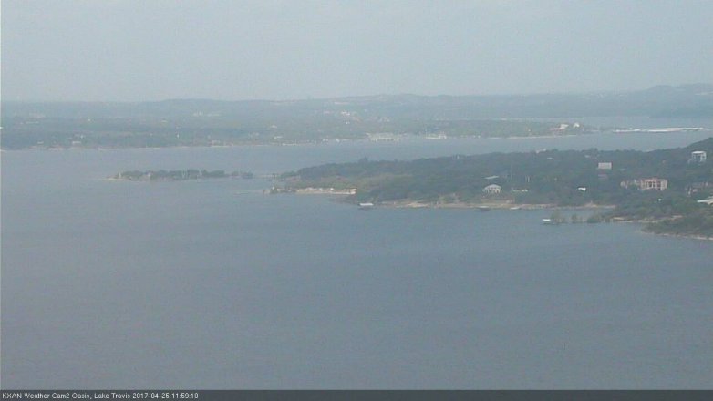 Lake Travis webcam, April 25, 2017 11:05 AM CT