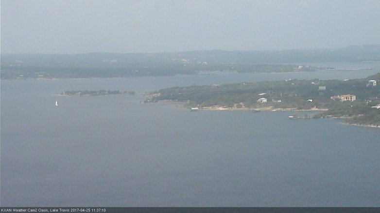 Lake Travis webcam, April 25, 2017 11:10 AM CT