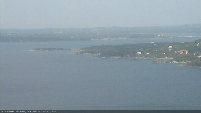 Lake Travis webcam, April 25, 2017 11:40 AM CT