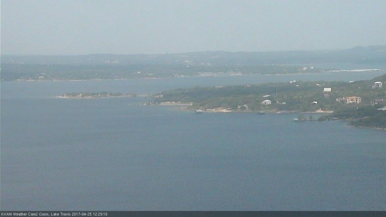 Lake Travis webcam, April 25, 2017 11:55 AM CT
