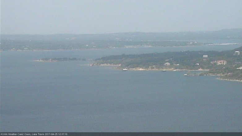 Lake Travis webcam, April 25, 2017 12:10 PM CT