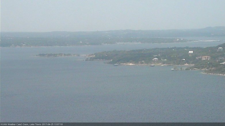 Lake Travis webcam, April 25, 2017 12:15 PM CT