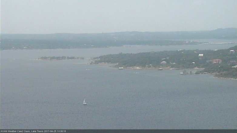 Lake Travis webcam, April 25, 2017 12:45 PM CT