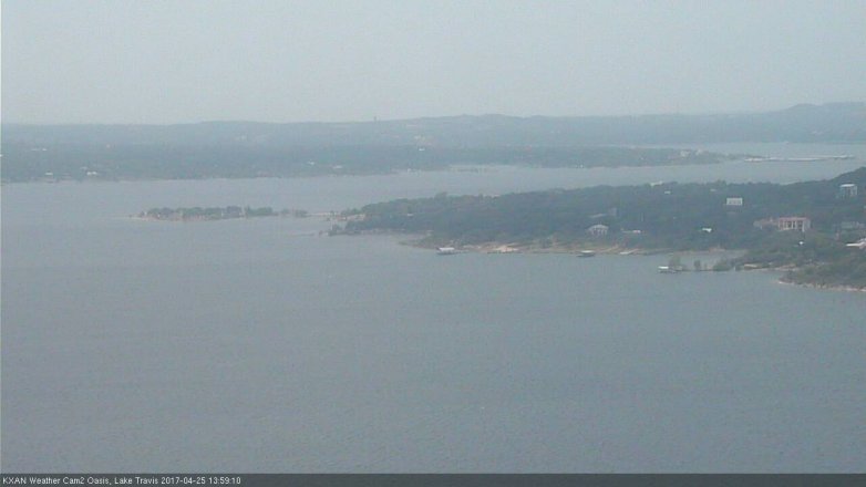 Lake Travis webcam, April 25, 2017 1:05 PM CT